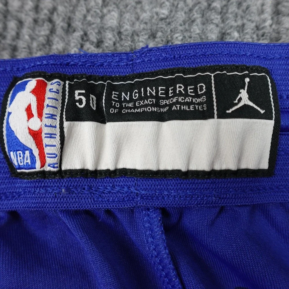 Denver Nuggets Player Issue Shorts Mens 50 Blue NBA Basketball Nike Jordan